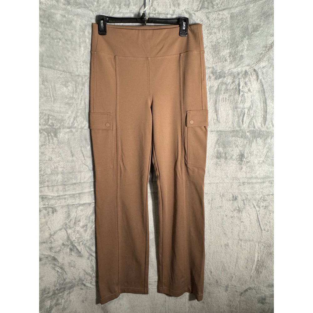 Athleta Delancey Straight Cargo Pant Tan Brown Athleisure Size M